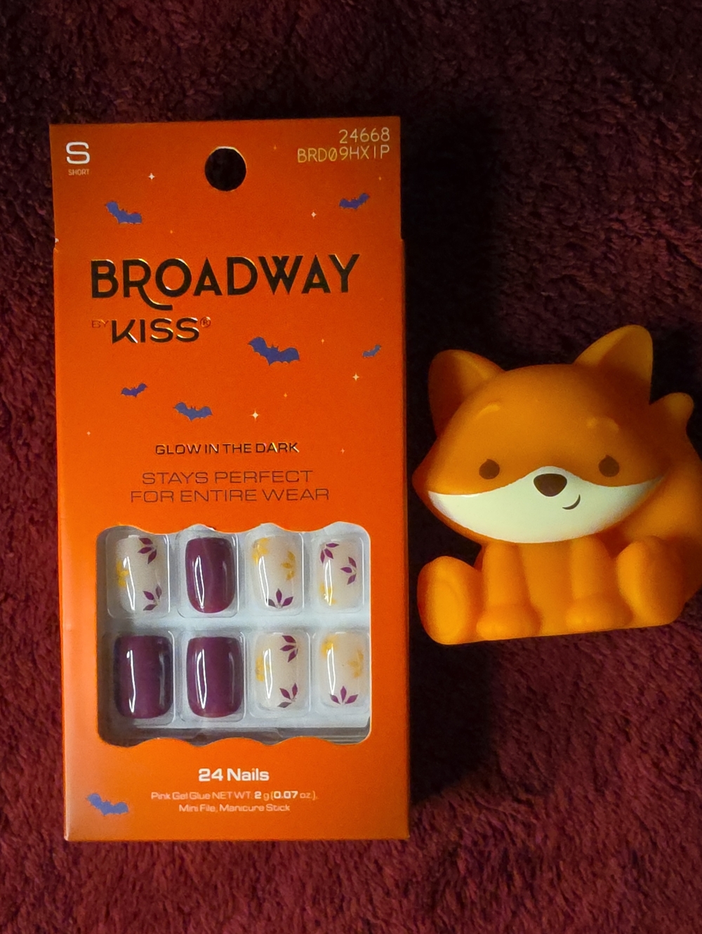 🆕2/$12 Broadway By Kiss Glow In The Dark In Boo Crew - 24 Press-on Nails